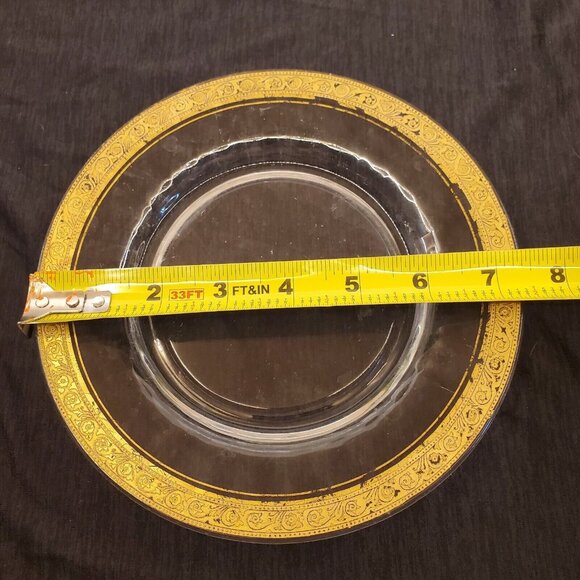Set Of 2 Tiffin Franciscan Westchester Salad Luncheon Plates Gold Encrusted Vtg - Picture 4 of 13